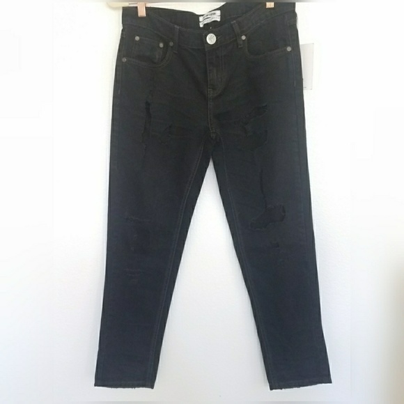 One teaspoon black distressed skinny jeans - Picture 2 of 7